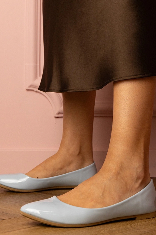 Blaue lackierte Damen-Ballerinas Kalius Blaue lackierte Damen-Ballerinas Kalius