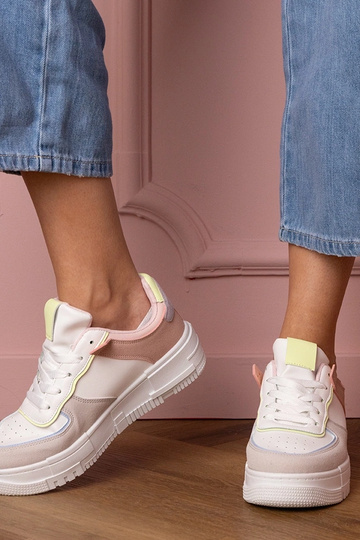 Weiß-graue Damen-Sneaker...