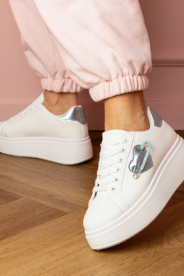 Weiße Damen-Sneaker mit... 2