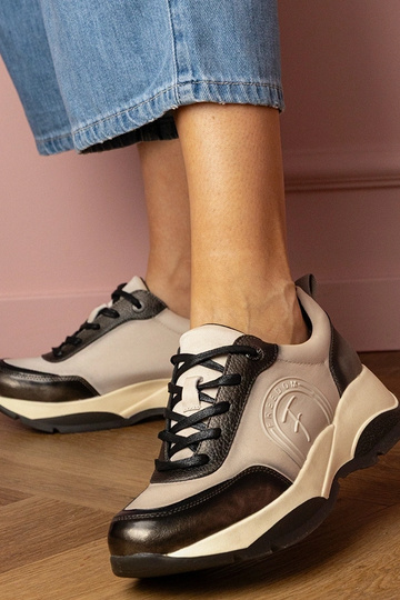 Graue Damen-Sportschuhe Wener