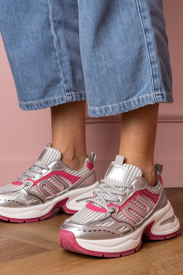 Silberne-rosafarbene...