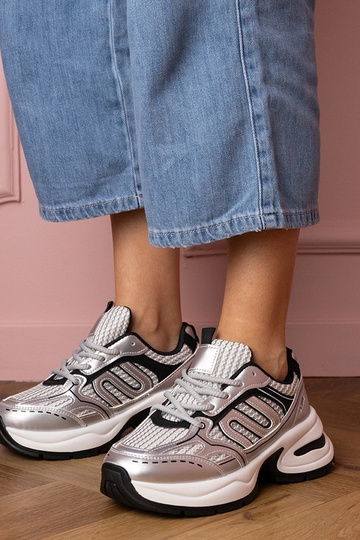 Silberne Damen-Sneaker Torens