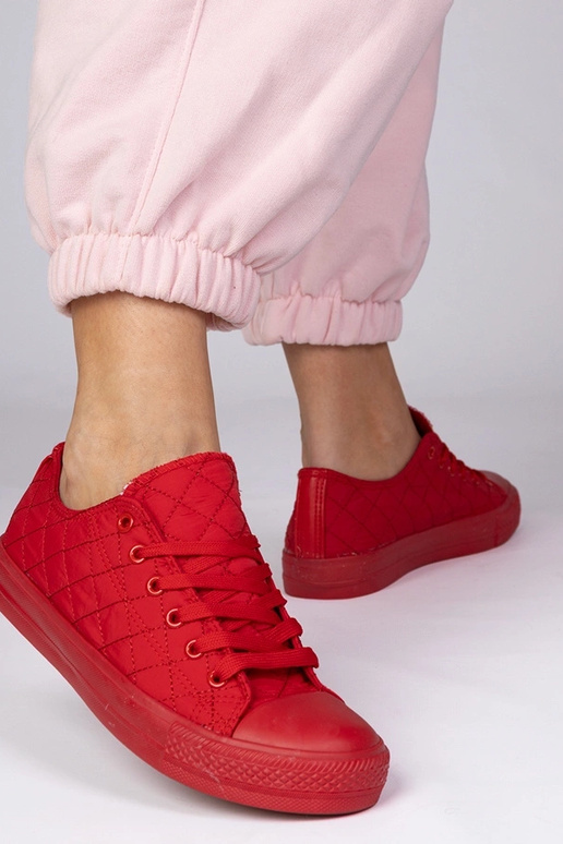 Rote klassische gefütterte Schuhe,...