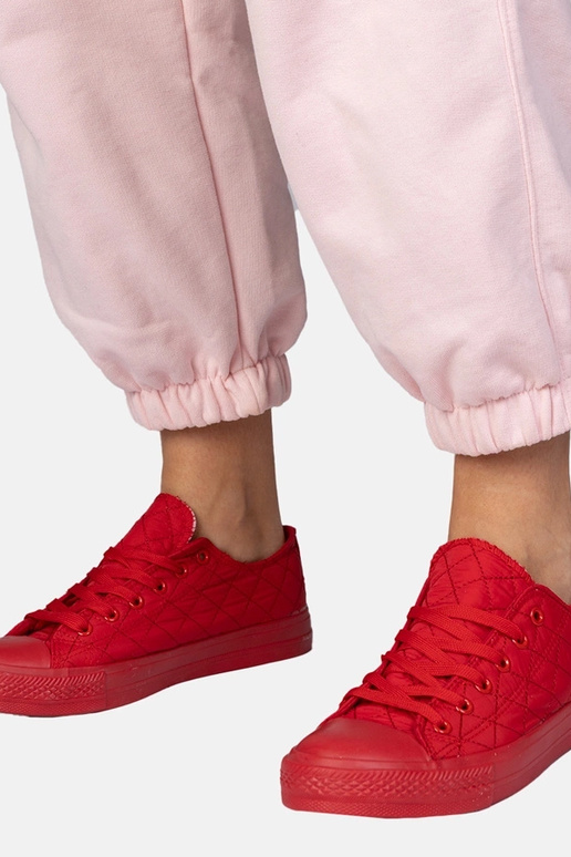 Rote klassische gefütterte Schuhe,...