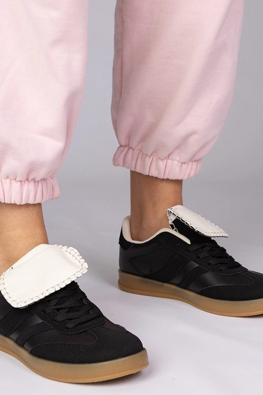 Schwarze sportliche Damenschuhe, „Lukka"