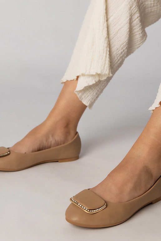 Braune Damen Ballerinas mit... Braune Damen Ballerinas mit...