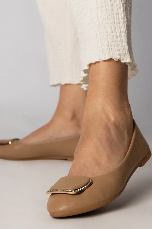 Braune Damen Ballerinas mit... Braune Damen Ballerinas mit...