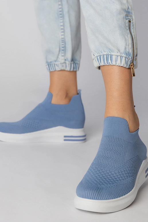 Blaue Slip-On-Schuhe, „Merinsa"