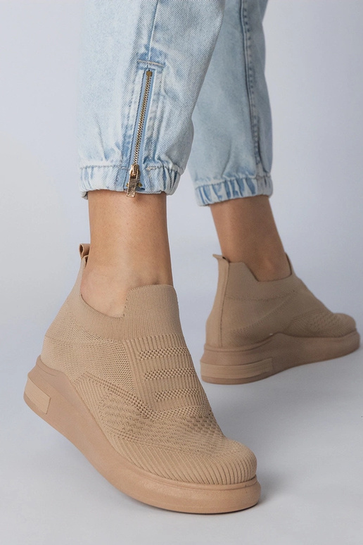 Braune Slip-On-Schuhe, „Merinsa"