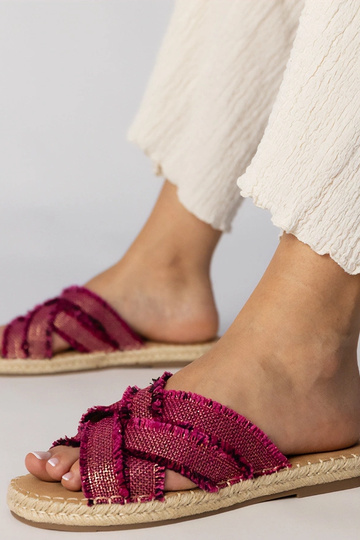 Rosa Espadrilles-Slipper, „Berunda"