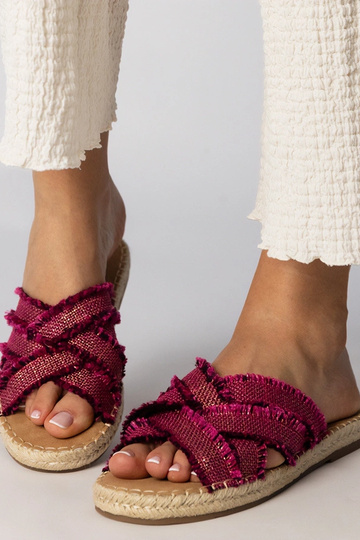 Rosa Espadrilles-Slipper, „Berunda" 2
