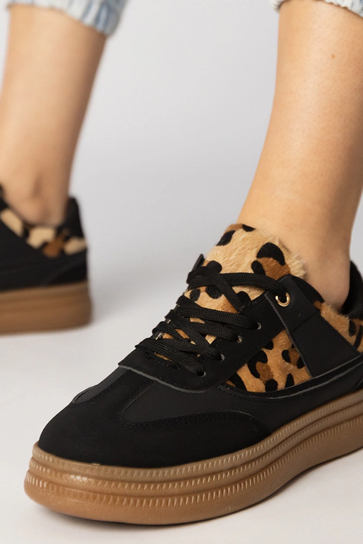 Damen Sneaker mit Pantherdruck aus...