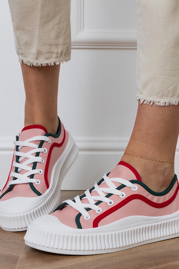 Rosa Damenplattformschuhe, „Salis" 2