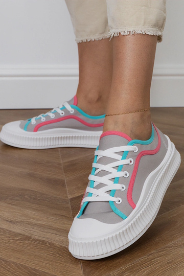 Graue Damenplattformschuhe,... 2