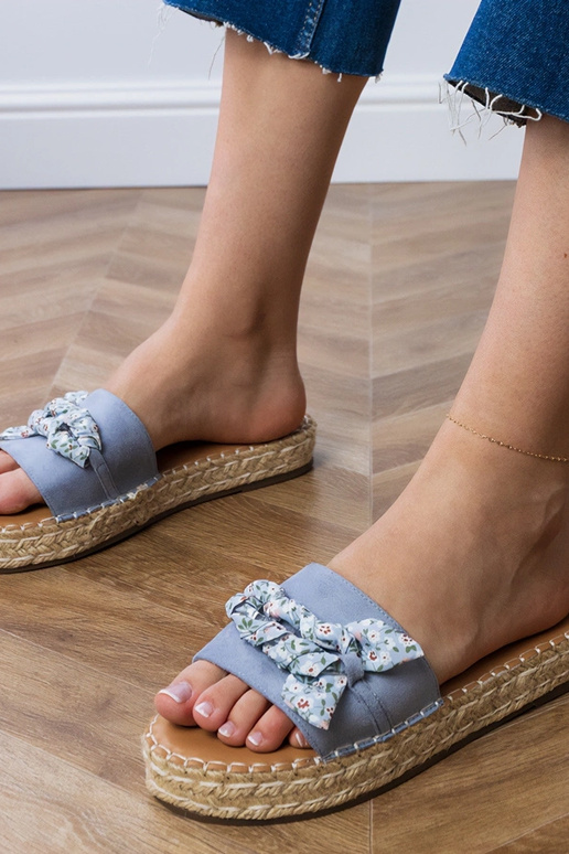 Blaue Espadrilles mit Schleife Kartis Blaue Espadrilles mit Schleife Kartis