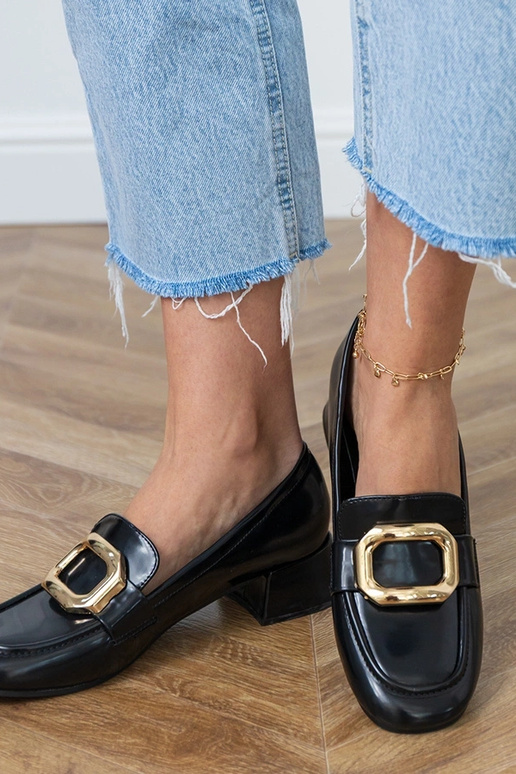 Schwarze Damen-Pantoletten auf...