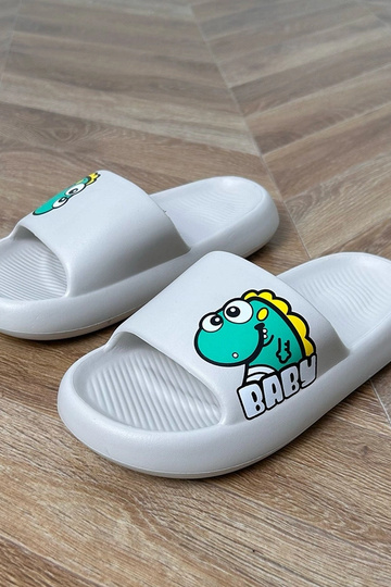 Graue Kinderpantoletten mit...