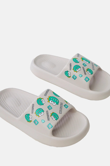 Graue Kinder-Hausschuhe mit... 2