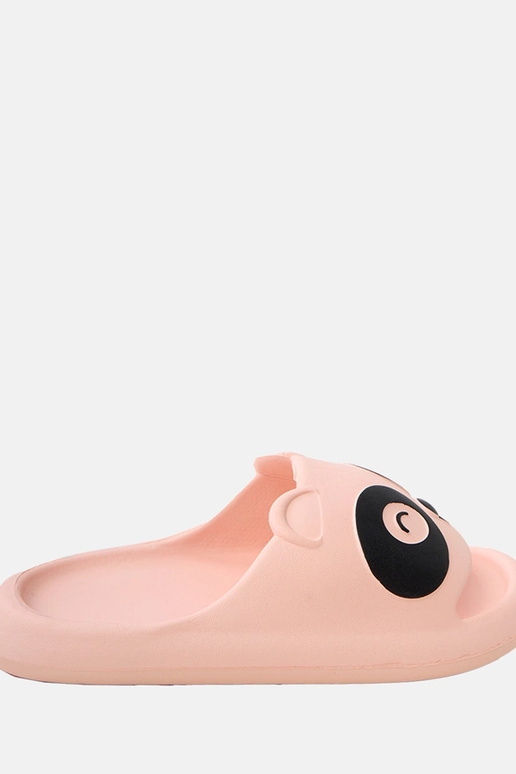 Rosa Kinder-Slipper mit Panda-Motiven...
