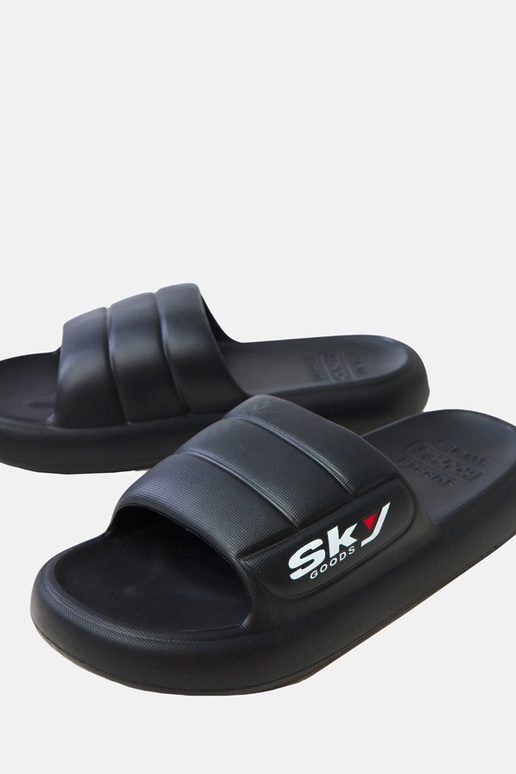 Schwarze Herren-Gummisandalen Torwald