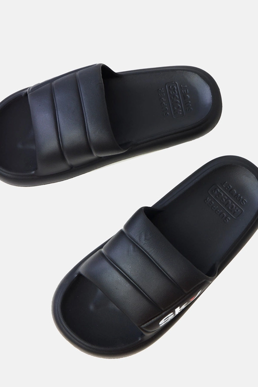 Schwarze Herren-Gummisandalen Torwald