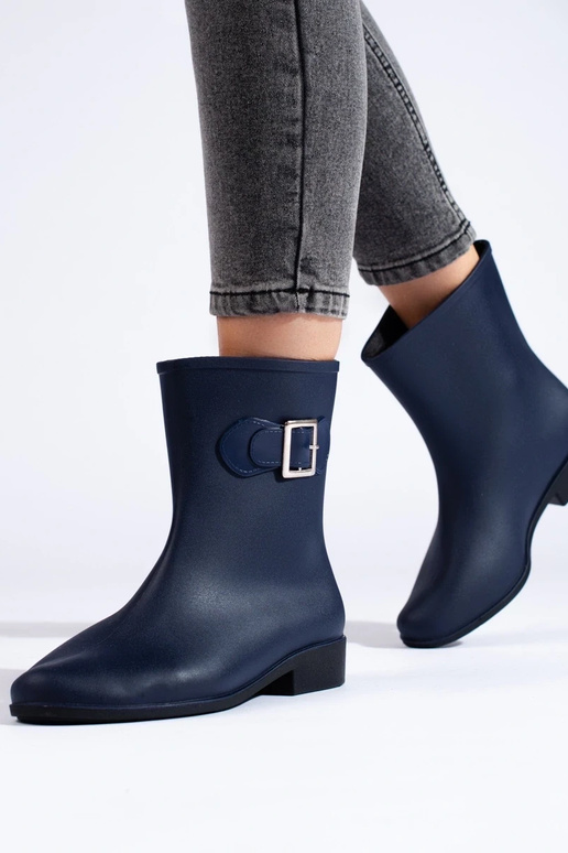 Marineblaue Gummistiefel von Shelovet