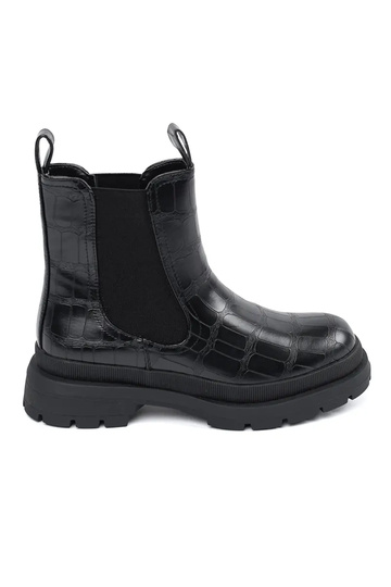 schwarze Chelsea-Stiefel