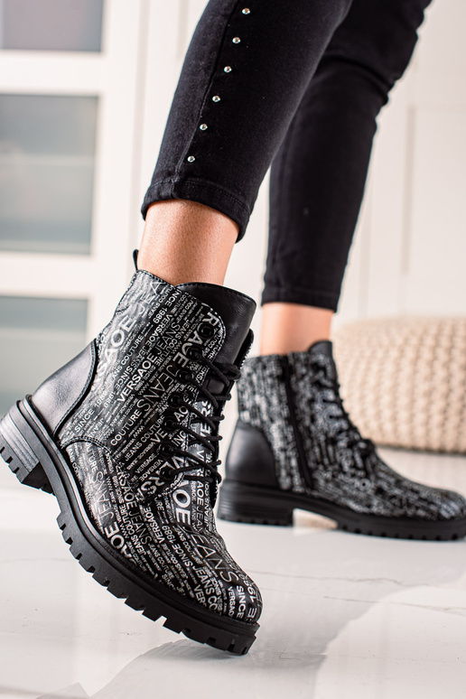 Stiefel mit Aufdruck für Damen in...