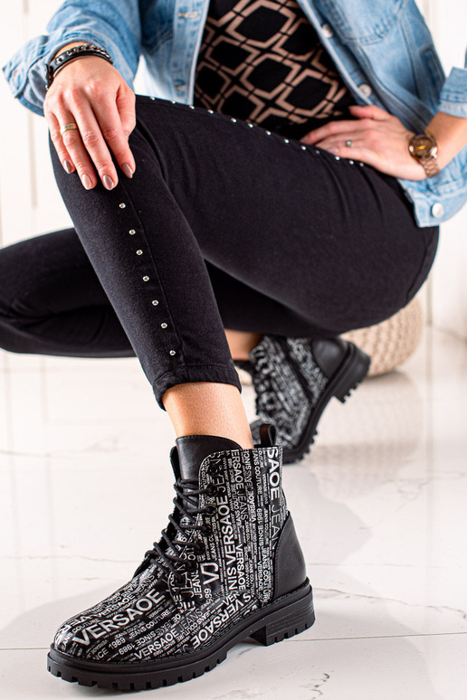 Stiefel mit Aufdruck für Damen in...