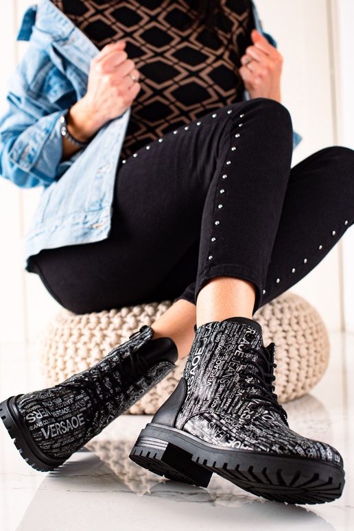 Stiefel mit Aufdruck für Damen in...