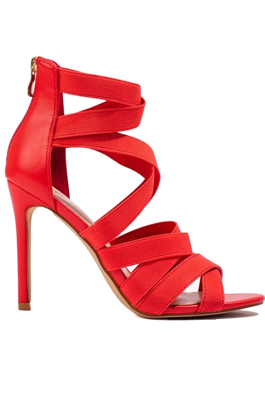 Sandalen mit dünnem Absatz in...