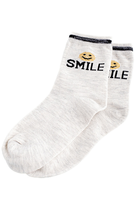 Socken Shelovet hellgraue Farbe Smile
