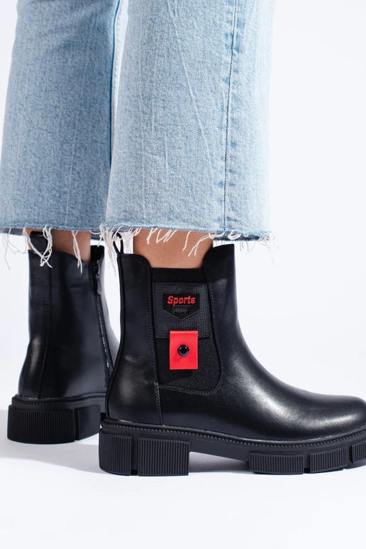 schwarze Damenschuhe mit Plateau schwarze Damenschuhe mit Plateau