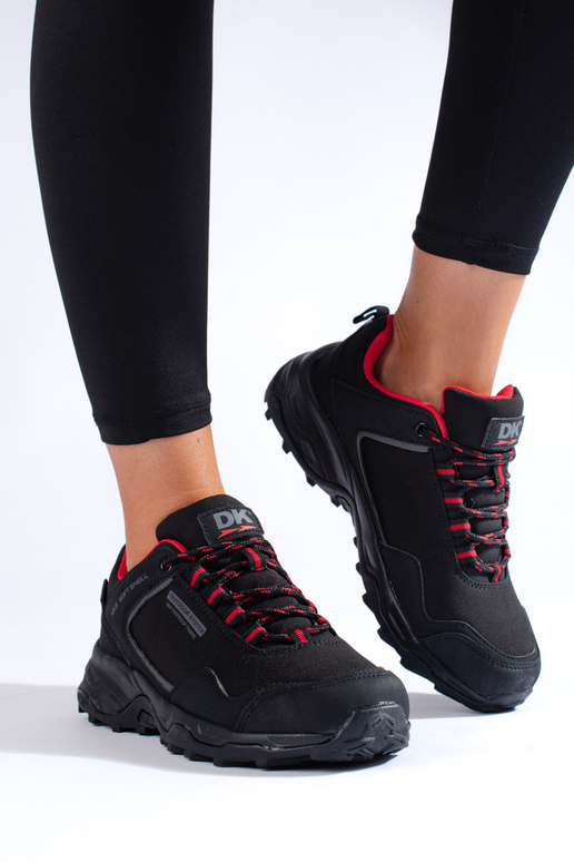 Schwarze wasserdichte Trekking-Schuhe... Schwarze wasserdichte Trekking-Schuhe...