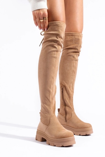 Lange Schuhe mit Plateau in... 2