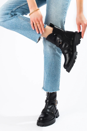 Schwarze Damenstiefel mit... 2