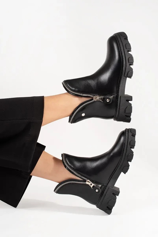 Damen Boots auf dicker Plattform