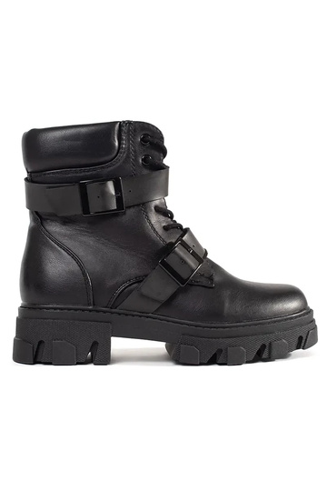 Stiefeletten mit schwarzen...