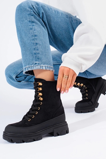 Damenstiefel mit Plateau in... 2