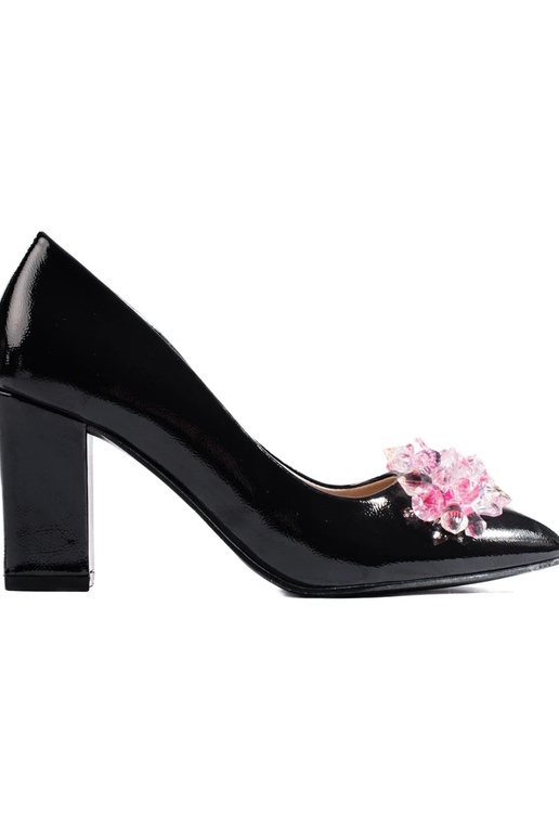 schwarze High Heels mit stylischen...