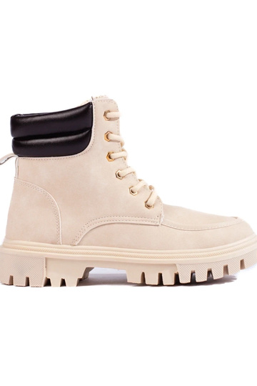 Beige Stiefel