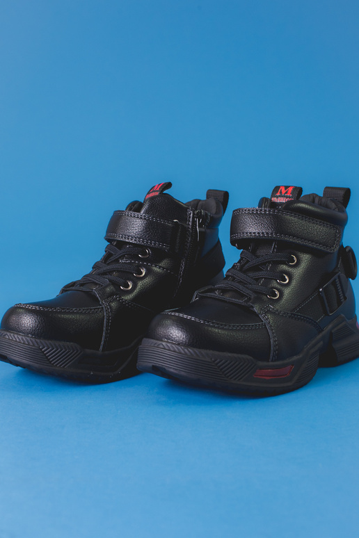 Schwarze Stiefel für Jungen