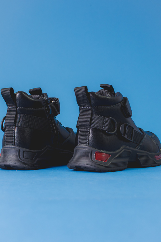 Schwarze Stiefel für Jungen