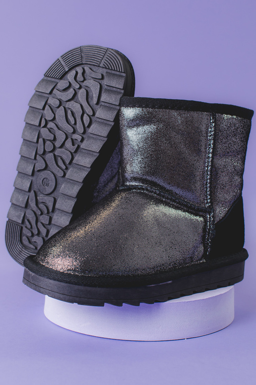 silberne Schneestiefel für Mädchen