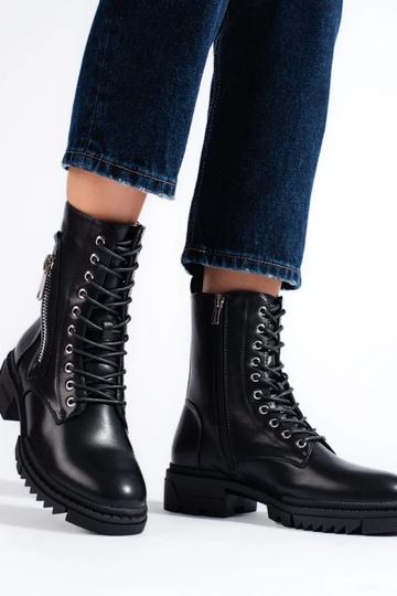 schwarze Damenstiefel Potocki 2