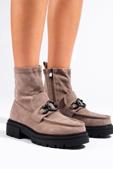 Beige Damen-Plateauschuhe 2