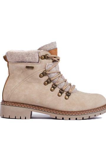 Beige Stiefel mit...