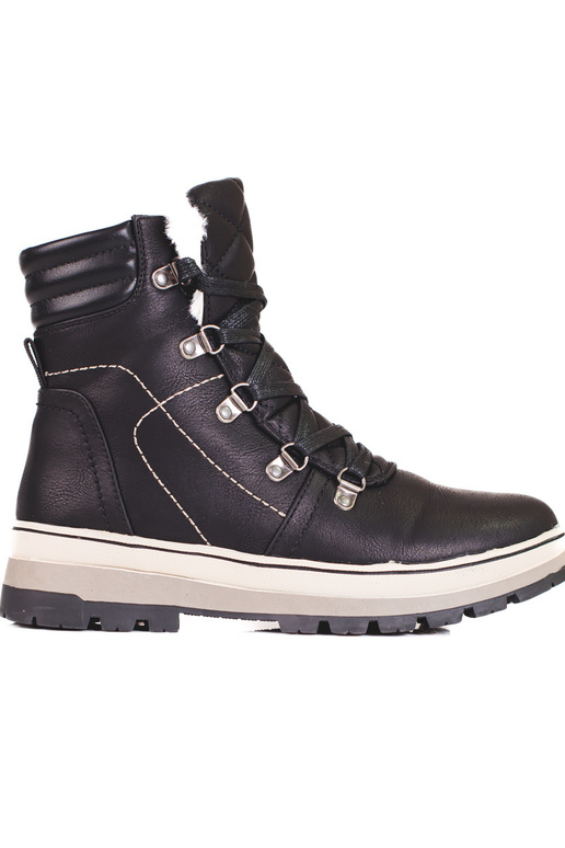 schwarze Damenschuhe mit Heizung innen