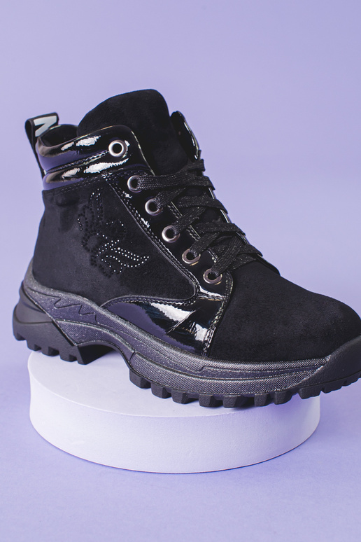 schwarze Schuhe für Mädchen mit...