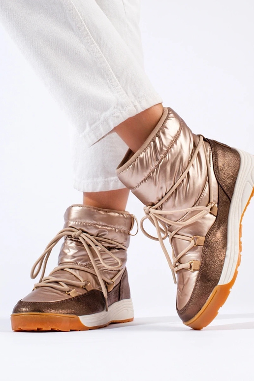 Kurze goldene Schneestiefel BIG STAR...